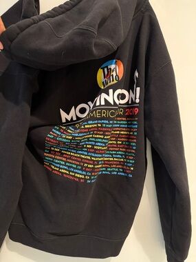 2019 The Who- North America Tour Black Zip-Up baggy hoody